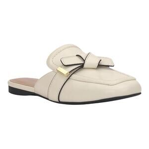 Alfani Women's Parvani Knot Trimmed Strapped Mules Bone Size 9